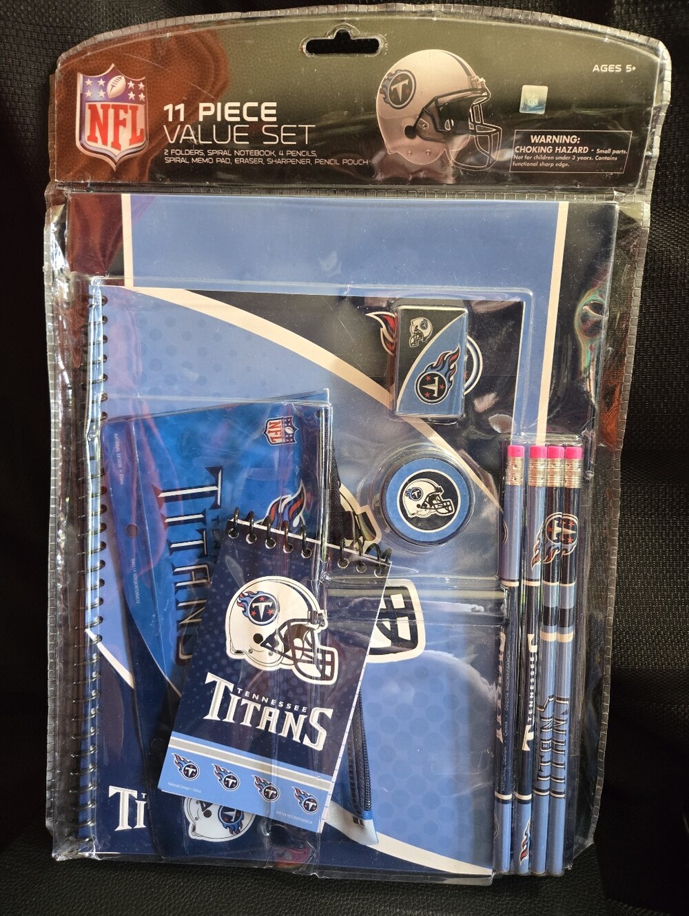 Tennessee Titans 11-Piece Stationery Set - Blue NWT
